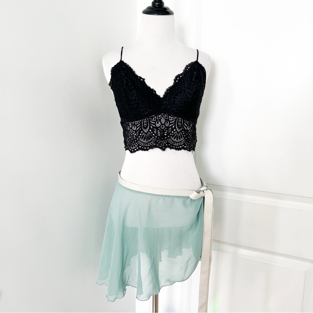 Mint Ballet Wrap Skirt